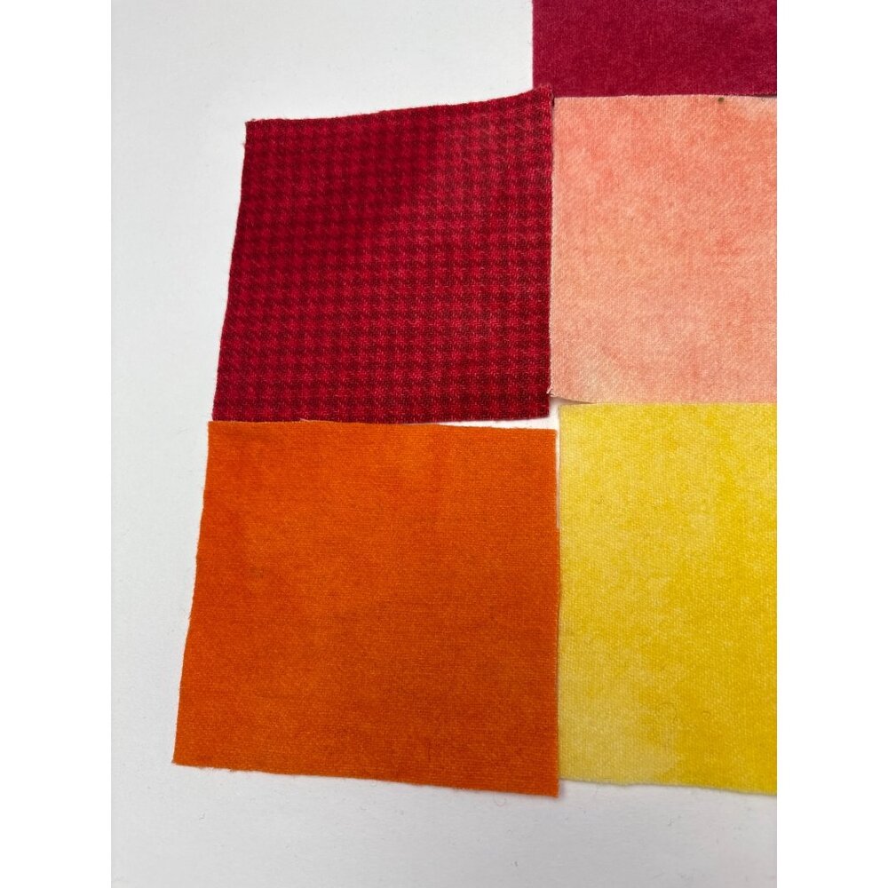 Wool Squares Rug Hooking & Applique 4 1/4" Multi-Color Set Rug Hooking - Picture 2 of 14